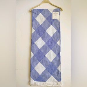 🎁Pereira Throw Blanket - Cotton - Blue Diamond - Made in Portugal
